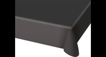 Folat - PE Tafelkleed Black (130 x 180cm) - Halloween - Halloween Decoratie - Halloween Versiering