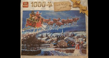 King Santa Bringing Presents - 1000 stukjes
