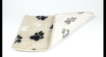 Hundos Vetbed met voetprint Maat L 102 x67 cm Beige