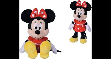 Disney - Minnie Mouse - Red Dress - 25 cm - Pluche - Rood - Alle leeftijden - Knuffel