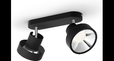 Philips Bukko opbouwspot - 2-lichts - zwart