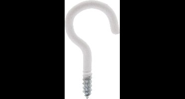 schroefhaak wit 50mm 4 stuks