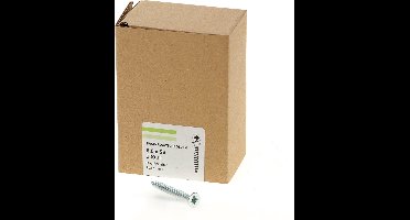 Hoenderdaal Spaanplaatschroef verzinkt platverzonken kop PZ3 voldraad 6.0X55 (per 100 stuks)