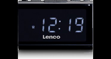Lenco CR-525BK - Wekkerradio met USB-ingang - Dimbaar - Zwart