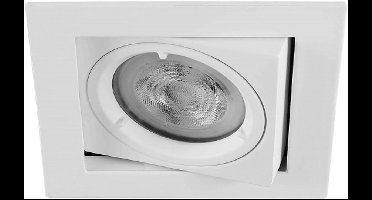 LED inbouwspot Marlon -Vierkant Wit -Koel Wit -Dimbaar -3.4W -Philips LED