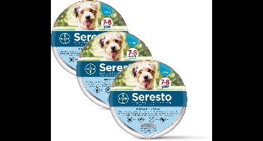 Seresto Teken- En Vlooienband Small - Anti tekenmiddel - 3 x per stuk Tot 8 Kg