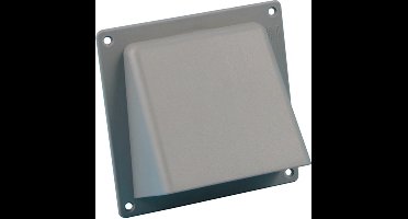 Nedco gevelklep Ø100mm - 110x54mm - kunststof - grijs