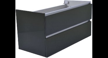 Bally Vision Onderkast Met 2 Laden 100x46x53cm Hoogglans Grijs