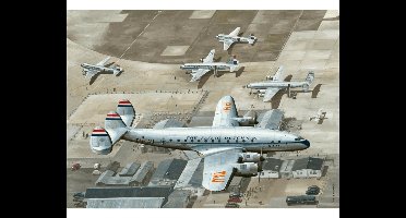 Thijs Postma - TP Aviation Art - Poster - Lockheed L-049 Constellation Schiphol - 40x50cm