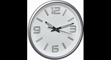 Wandklok SILVER LIGHT Modern Design