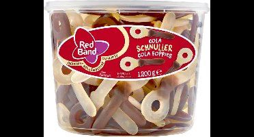 Red Band Cola Sleutels - 6 emmers à 100 stuks - Zacht snoep - Cola Winegums - Snoep in emmers
