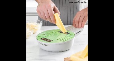6 IN 1 MULTIFUNCTIONELE RASP-SNIJDER - Groentehakker - Groentesnijder multifunctioneel - Groentesnijder - Groentesnijder handmatig - Rasp - Kaasrasp - Handrasp - Uiensnijder - Kaasrasp
