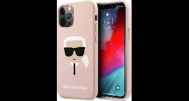 Karl Lagerfeld Silicone Karl iPhone 13 Pro hoesje Roze