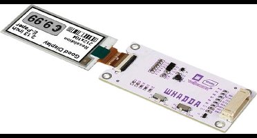 Whadda 2.13'' E-ink display voor Arduino®, 212 x 104 resolutie, blijvende weergave zonder voeding