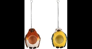 Vogel pindakaashanger kleur geel