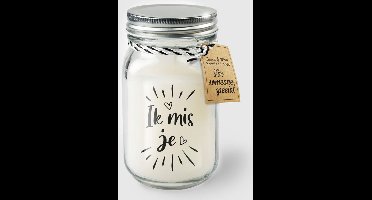 Black & White geurkaars - Ik mis je