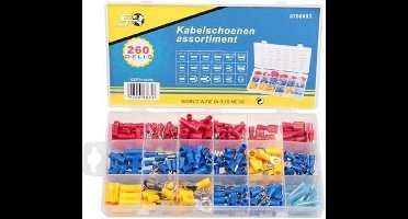 Kabelschoenen assortimentsdoos 260-delig - TOPGEAR