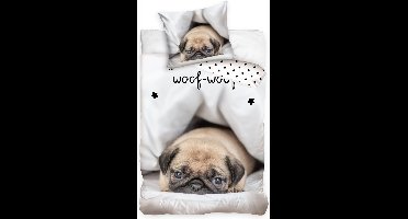 Carbotex Dekbedovertrek Woof Junior 140 X 200 Cm Katoen