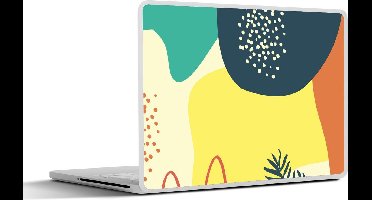 Laptop sticker - 13.3 inch - Zomer - Vormen - Abstract - 31x22,5cm - Laptopstickers - Laptop skin - Cover