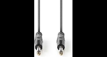 Nedis Mono-Audiokabel - 6,35 mm Male - 6,35 mm Male - Vernikkeld - 3.00 m - Rond - PVC