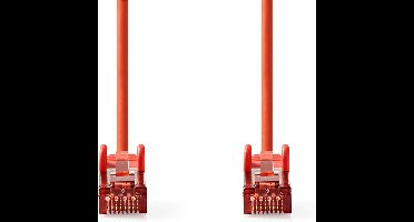 Nedis CAT6 Netwerkkabel - RJ45 Male - RJ45 Male - S/FTP - 5.00 m - Rond - LSZH - Rood - Envelop