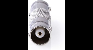 Nedis BNC-Adapter - BNC Female - BNC Female - Vernikkeld - 50 Ohm - Recht - Metaal - Zilver - 10 Stuks - Envelop