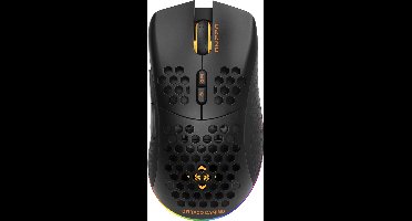 Deltaco DM220 Draadloze Gaming Muis - Lichtgewicht - RGB - 6400 DPI - Zwart