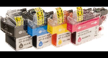 G&G Brother LC-3219XLVAL XL - Huismerk Inktcartridge - Zwart / Cyaan / Magenta / Geel