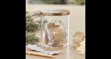 Wenspot met kerstbomen (30 kaartjes)