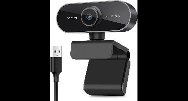 YONO Webcam voor PC met Microfoon - 1080P Full HD - Streaming Camera - Laptop - Office - Gaming - Zwart