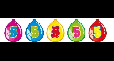 5 Jaar Birthday Ballonnen Slinger - 10 meter