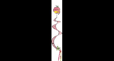 Invento Windgong Appel 20 X 90 Cm Polyester Rood/wit