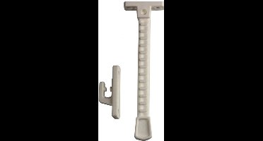 Habo 1224-1 kierstandhouder, naar buitendraaiend raam , wit