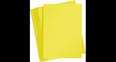 Gekleurd Karton, sun yellow, A6, 105x148 mm, 180 gr, 100 vel | Knutselkarton