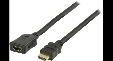 HDMI verlengkabel - versie 1.4 (4K 30Hz) / zwart - 0,50 meter