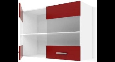 Keukenmeubilair Rood PVC Kristal Plastic Melamine 80 x 31 x 55 cm