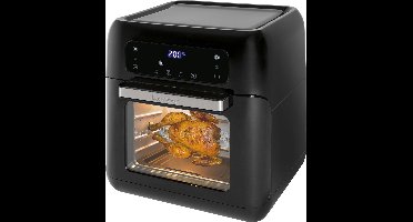 Clatronic FR 3747 H hetelucht-friteuse, olie- en vetvrij, 11 liter, sensor touchbediening, LED-display, zwart