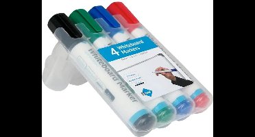 IVOL Whiteboard markers set van 4 verschillende kleuren