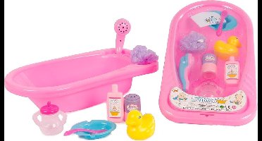 Van Manen Poppenbad Meisjes 40 Cm Roze 10-delig