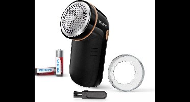 Philips GC026/80 - Pluizenverwijderaar - Kledingontpluizer - Ontpiller met 3 Groottes - Zwart / Koper