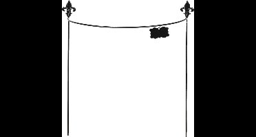 Esschert Design Plantensteun Half Rond 69,2 Cm Staal Zwart