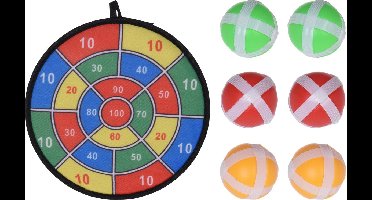 Free And Easy Dartspel Junior Textiel/klitteband 7-delig