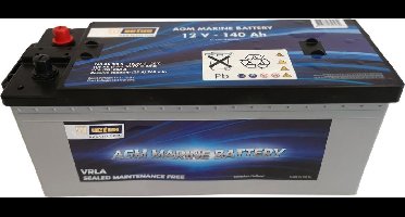 Vetus AGM Marine Battery VEAGM140 12V 140 Ah 800A/EN, Onderhoudsvrij 8717372357930