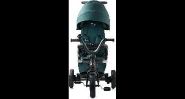 Kinderkraft EASYTWIST Driewieler - Voor Kinderen vanaf 9 Maanden - 360° Draaibare Zit, Verstelbaar en Opvouwbaar, Met Zonnescherm en Opbergruimte - Groen