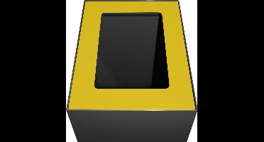 V-Part top voor modulaire afvalbak 60 l | geel