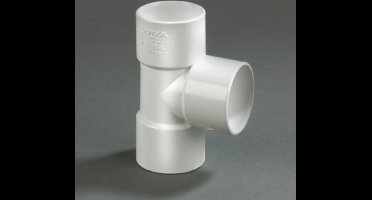 Dyka PVC lijm T stuk wit 90° 40mm 3xmof wit