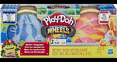 Play-Doh Wheels Buildin Compound Donkerblauw-Lichtblauw/Oranje-Geel