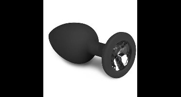 Anaal plug - Siliconen - Plug - Zwart - Zwarte Steen - Ø 3.2 cm - Small