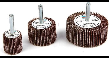 HBM 25 x 25 mm Lamellen schuurschijf met 6 mm opname