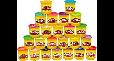 Play Doh Voordeelverpakking - 24 Play-Doh Potjes - Boetseerklei - 1920 gram Play-Doh - Knutselen voor kinderen